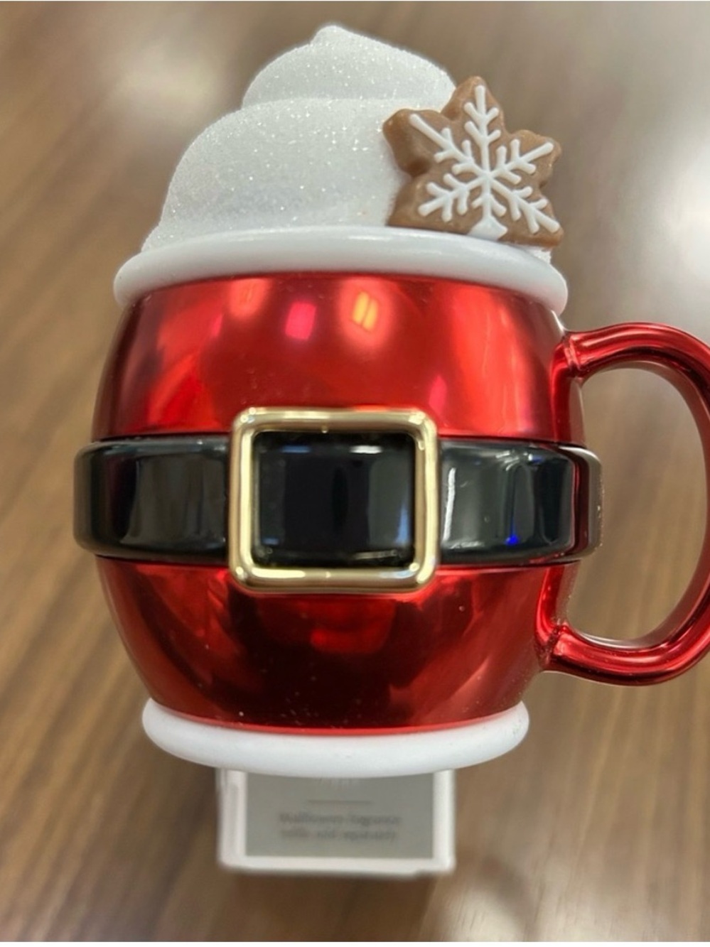 Bath & Body Works Red Santa Belt Mug Wall Decor